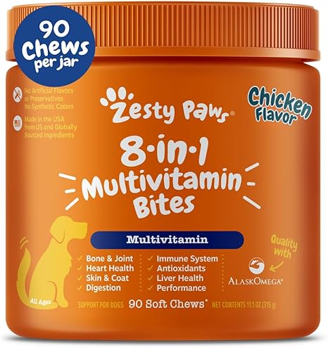 Dog Multivitamins for Hip & Joints, Skin & Coat